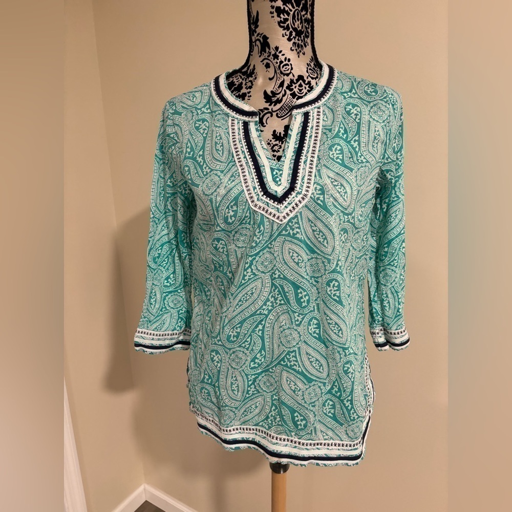 Talbots Paisley Top - Picture 6 of 9